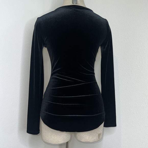 J. Crew Long Sleeve Velour Bodysuit - Picture 2 of 4